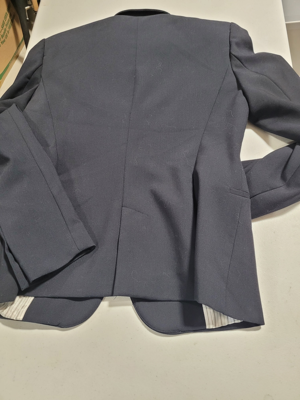 Zara Navy Single-Button Tailored Blazer - Picture 3 of 3